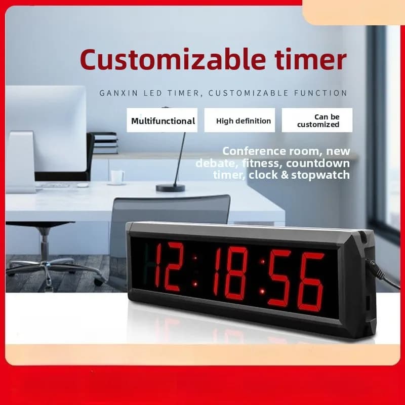 Digital Multifunction LED, Alarm Clock, Marathon Timer, Hospital Wall Clock With NTP Protocol Synchronization