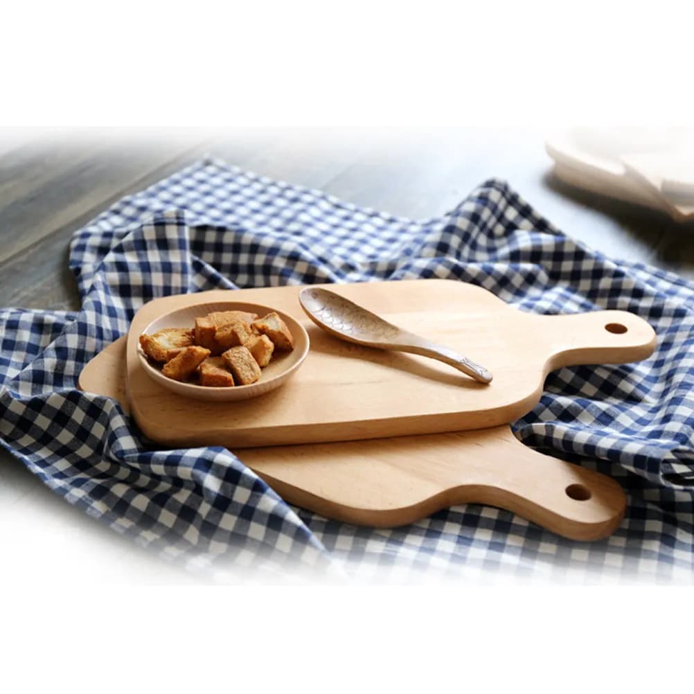 Tagliere in Legno di Forma Irregolare, Tappetino da Cucina Premium in Legno Massiccio per Frutta, Verdura, Carne, Pesce, Pane e Cottura