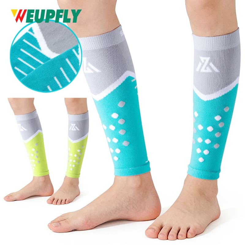 1 Paio di Manicotti a Compressione per Polpacci per Uomini e Donne, Calze a Compressione Senza Piede, Supporto per Corridori, Manicotti per Gambe, Sollievo dal Dolore da Panca della Gamba