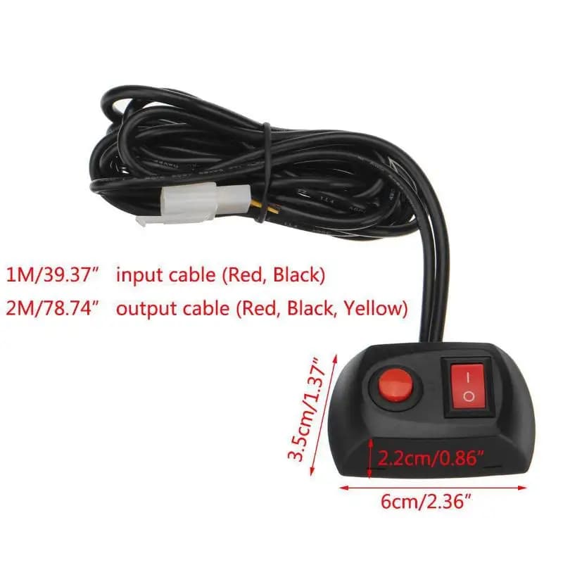 LED Lightbar Box 12V 24V Heavy Duty Control 6 Gang Design For Flashing Strobes Utility Truck Roadside Emergency Lights