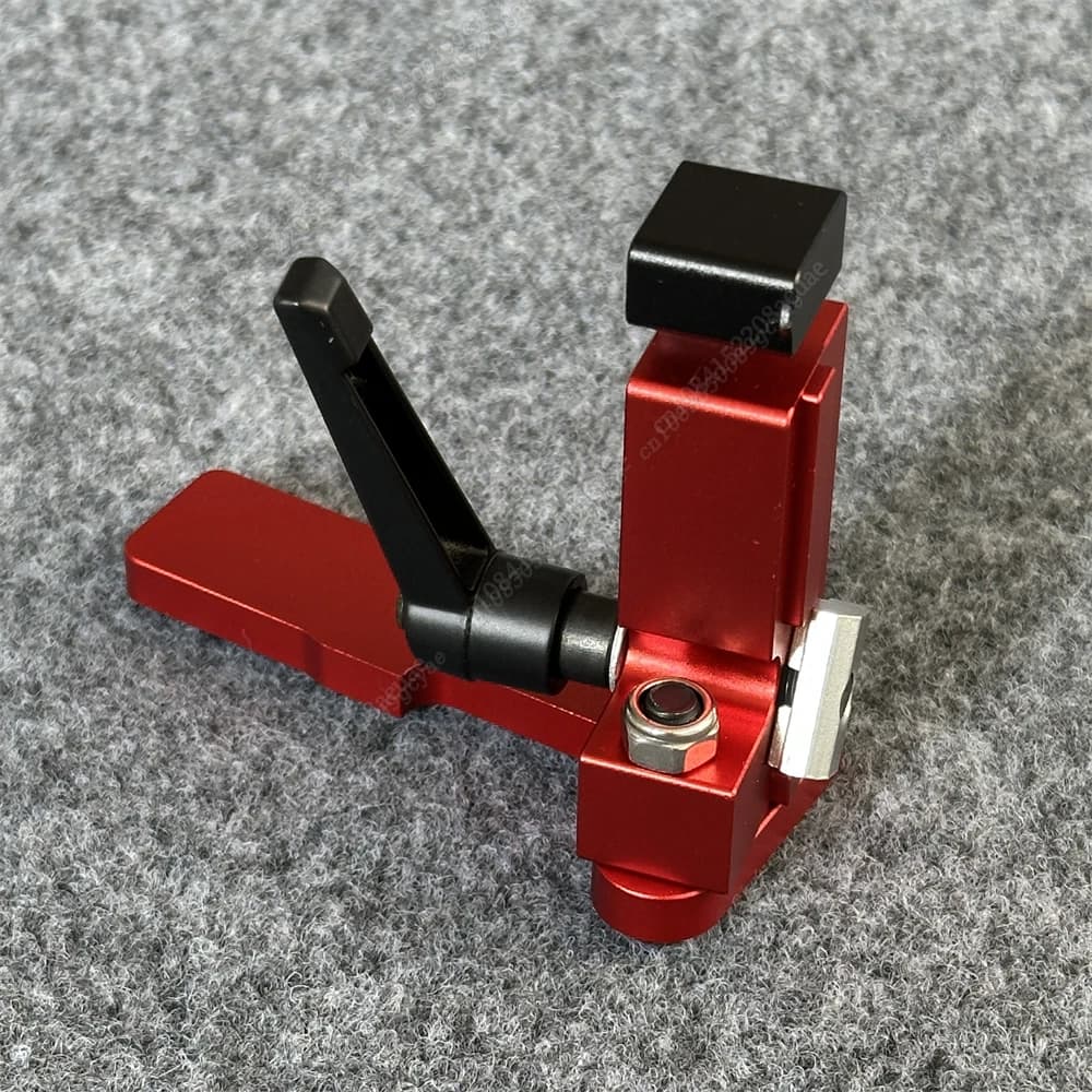 Localizzatore limitatore scorrevole per recinzione multi-slot con tappo per binario mitra per la lavorazione del legno tipo 75 - Limitatore di scivolo per blocco in lega di alluminio con binario scorrevole