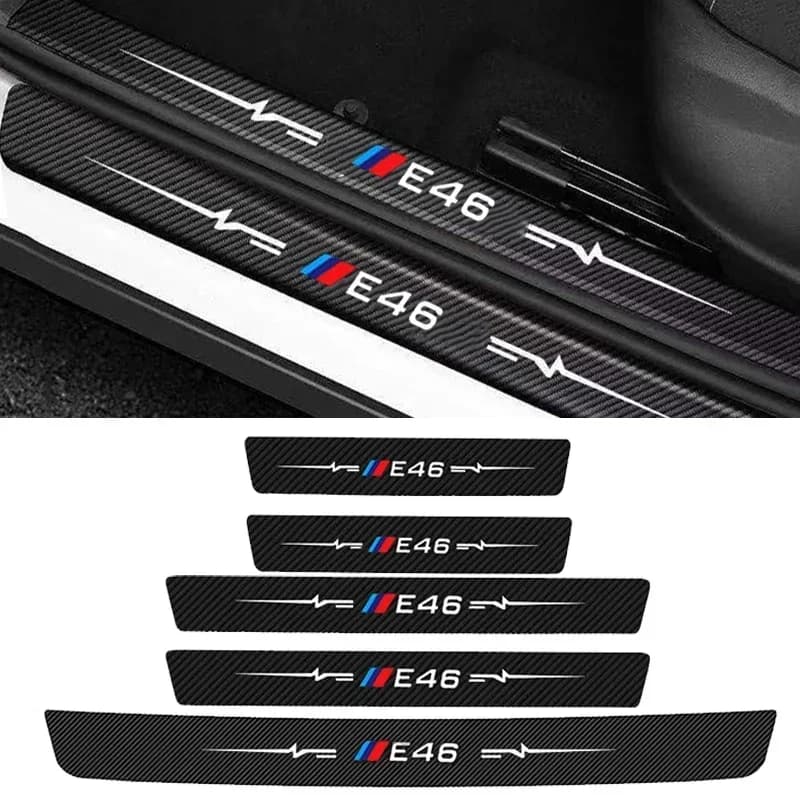 Automatic Door Soil Anti Scratch Tape Protective Strip Styling Stickers for E46 Decalcomanie Emblem Protection for Interior