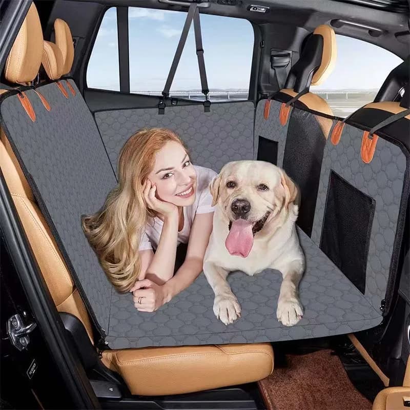 Cover 2024 New design Large back seat extender for pets Car Seat cover Amaca Cover for dog cars Hard background for travel