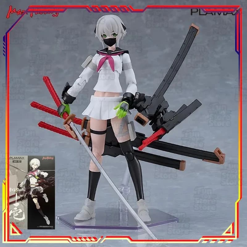 Romankey PLAMAX HH-02 Action Figure Anime Ragazza Liceale Fortemente Armata, Giocattolo da Assemblare, Modellino da Collezione, Ufficiale e Autorizzato
