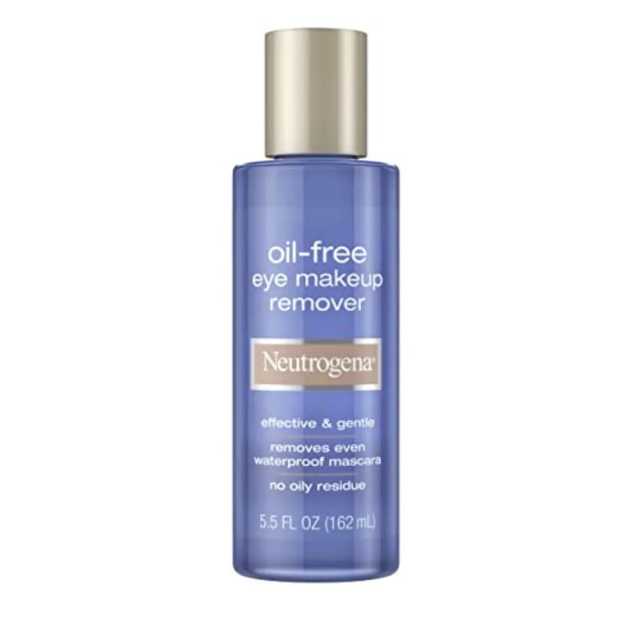 Neutrogena Gentle Oil-Free Eye Makeup Remover Cleanser for Sensitive Eyes, Non-Greasy Makeup Remover, Waterproof Mascara Remove