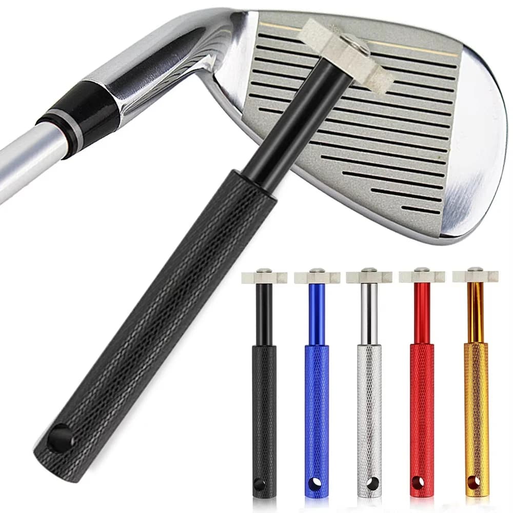 Strumento per affilare la scanalatura della mazza da golf Testa per affilare la mazza da golf Cuneo forte Lega per affilare la cuneo Taglio 6 colori Strumento per scanalatura da golf