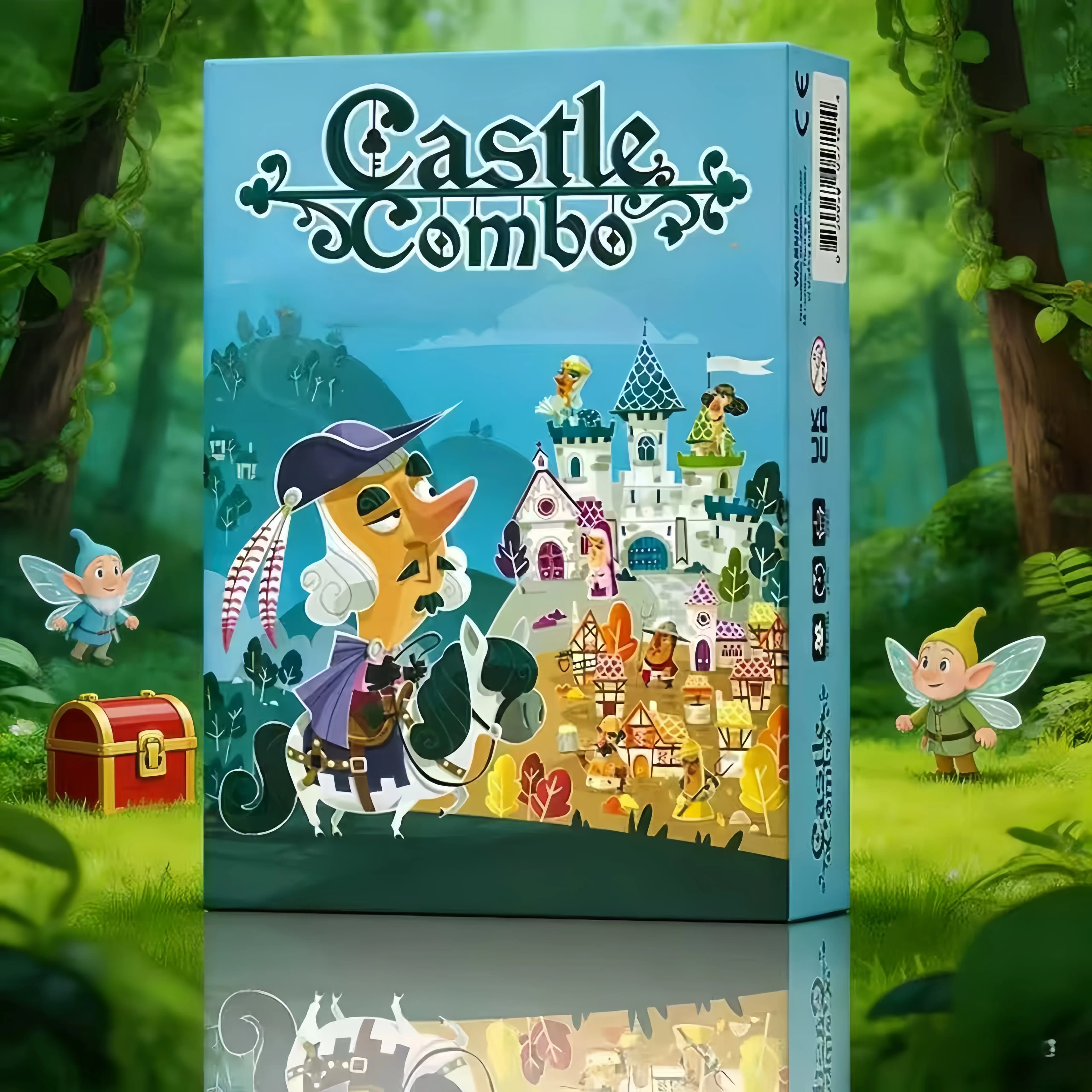 Nuovo Gioco da Tavolo Strategico Combo Castello 2026: Gioco Medievale con Effetti Istantanei e Bonus Finale per 2-5 Giocatori - Giochi per Famiglie