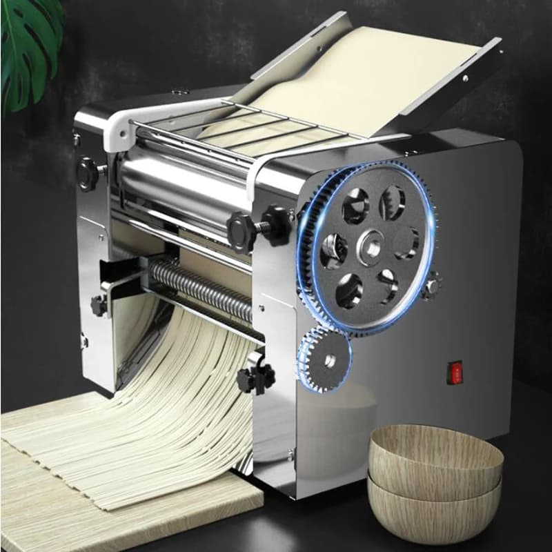 Macchina per pasta domestica Macchina per tagliatelle in acciaio inossidabile Taglierina per tagliatelle Macchina per sfogliare la pasta automatica elettrica Macchina per gnocchi