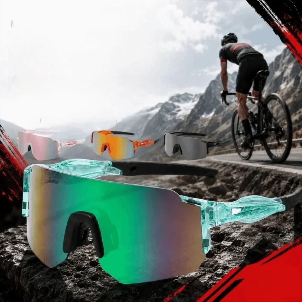 Big Size Ski Sunglasses Large Frame Protective Lenses Ski Goggles Comfortable Nose Pad Square Shape Riding Sunglasses Men