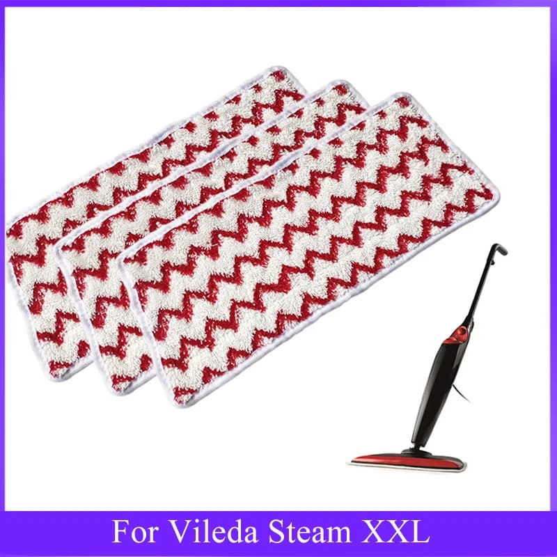 Panno per scopa a vapore in microfibra per Vileda Steam XXL Parte di ricambio Power Pad Accessori per pulitore a vapore Parti lavabili in tessuto per scopa