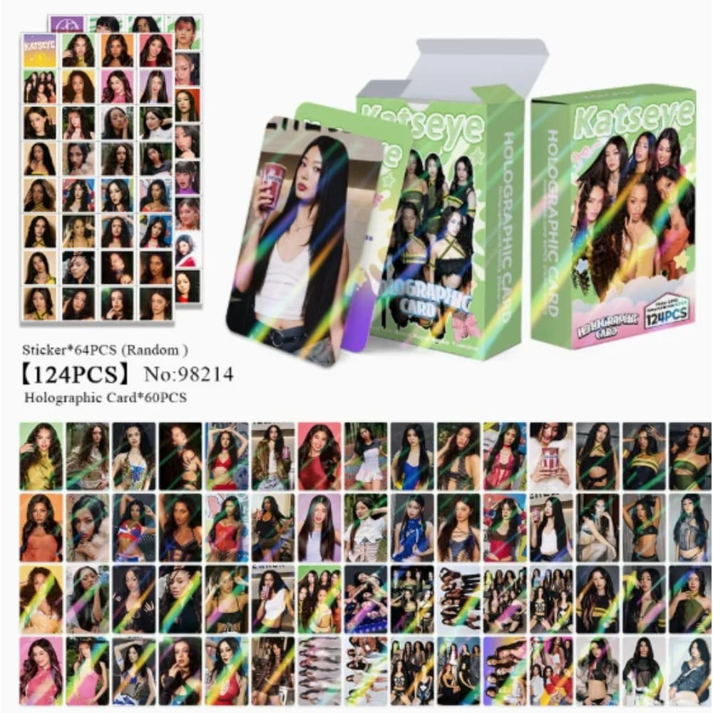 92/124Pcs Kpop Idol KATSEYE Album Gabriela Lomo Cards LARA DANIELA HD Printd Photocards Stickers MANON MEGAN YOONCHAE Fans Gifts