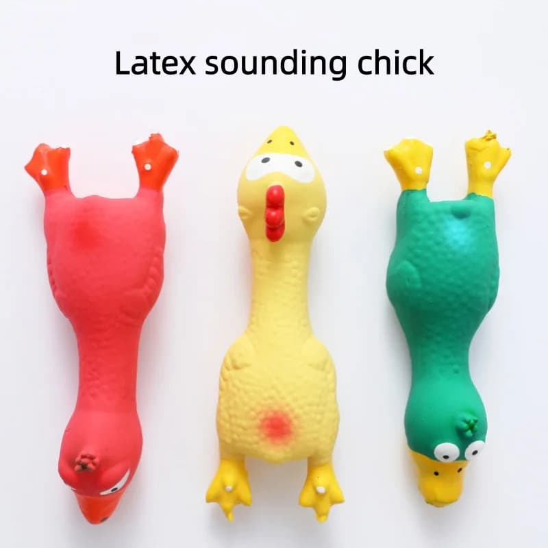 Bite Resistant Squeaky Latex Dog Toy Vivid Animal Shape Teeth Grinding Chewing Interactive Play Toy For Puppy Pet Supplies