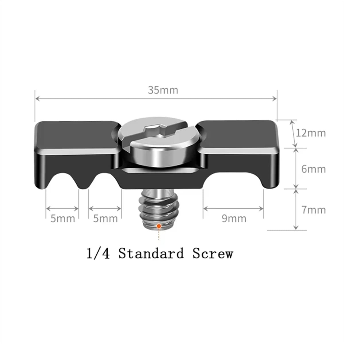 #392J Universal 1/4 Camera HDMI-Compatible Cable Clamp DSLR Wire Lock Clamp (Black)
