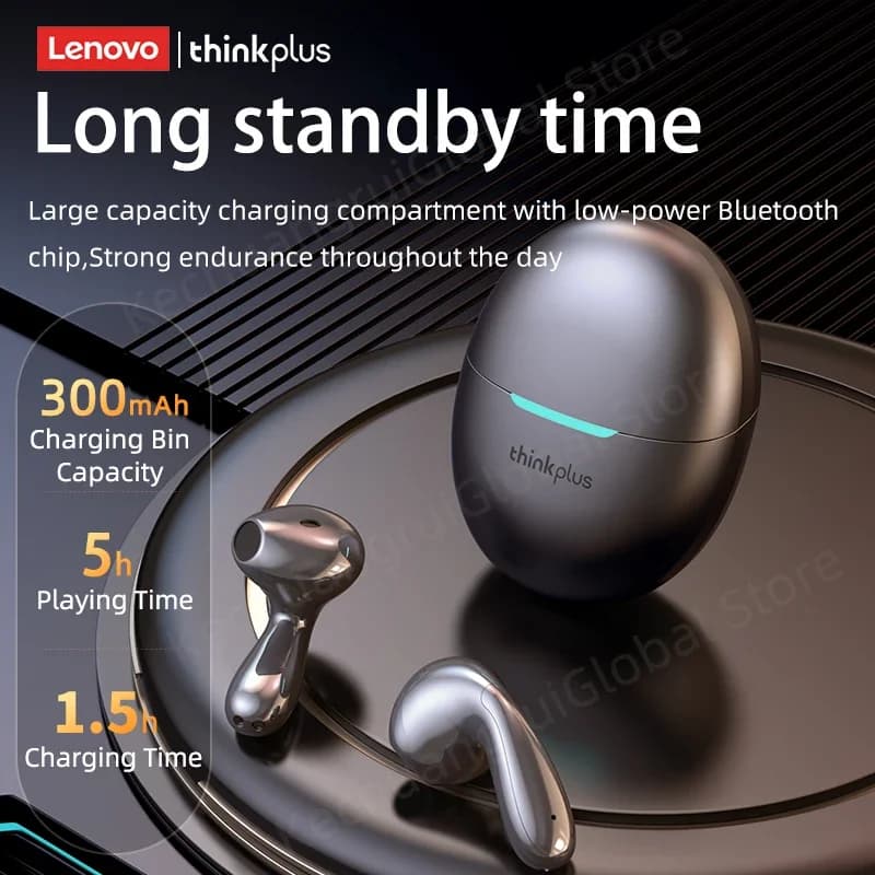Originale Lenovo LP48 TWS Auricolare Senza Fili Bluetooth 5.4 Auricolare Mezza nell'orecchio Riduzione Del Rumore Auricolari Cuffie per Huawei IPhone