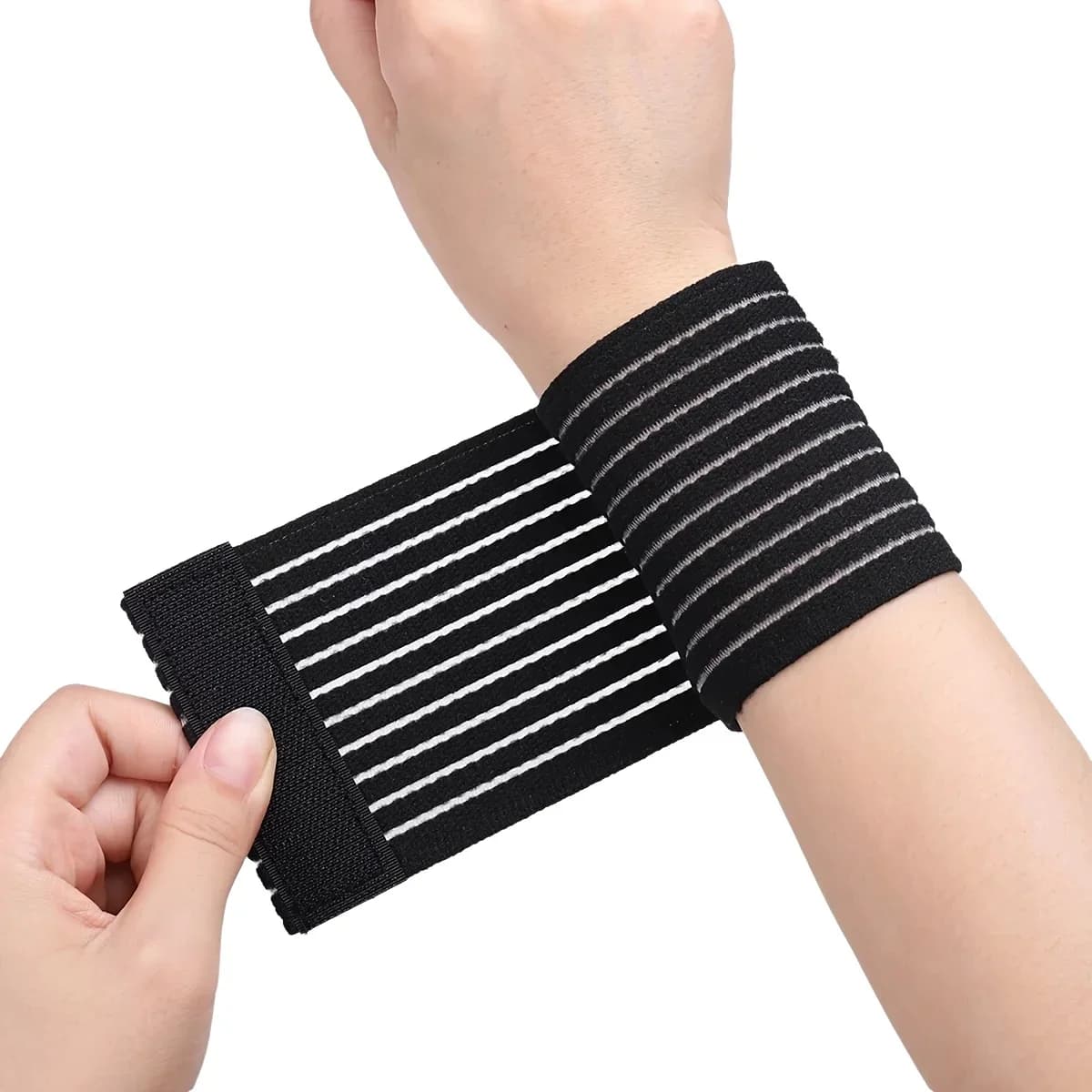 1 Fascia Compressiva Adesiva per Caviglia, Protezione per Gomito, Supporto Sportivo, Tutore per Caviglia, Ginocchiera
