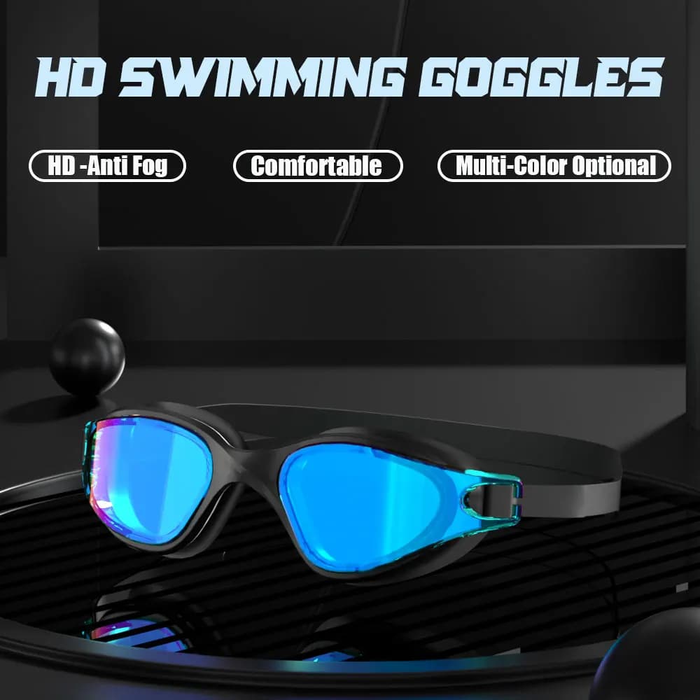 JSJM nuovi occhialini da nuoto HD occhiali da nuoto professionali antiappannamento occhialini da nuoto regolabili Anti-uv in Silicone Unisex adulti