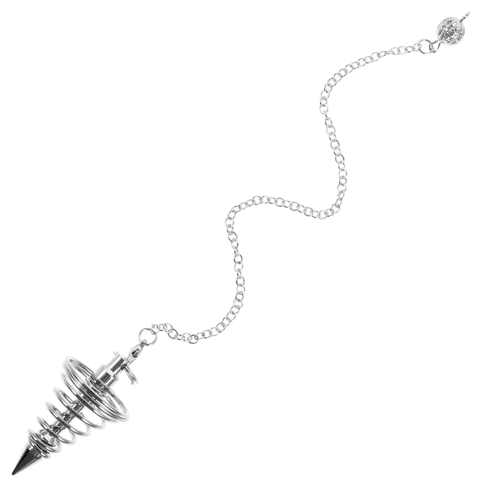 Pendolo Spirituale in Rame con Design a Spirale per Rabdomanzia, Divinazione, Concentrazione, Meditazione, Yoga, Altare e Rituali
