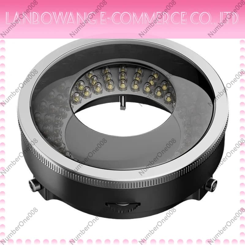 For il37 Microscope Polarized Ring LED Light 96 LEDs Anti Glare Dimmable Industrial Inspection Repair Illuminator