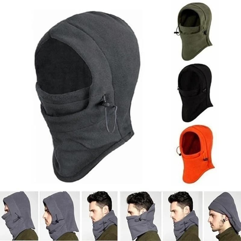 Berretto antivento unisex inverno sport all'aria aperta mimetico copricapo in pile multifunzionale morbido cappello maschera da equitazione caldo