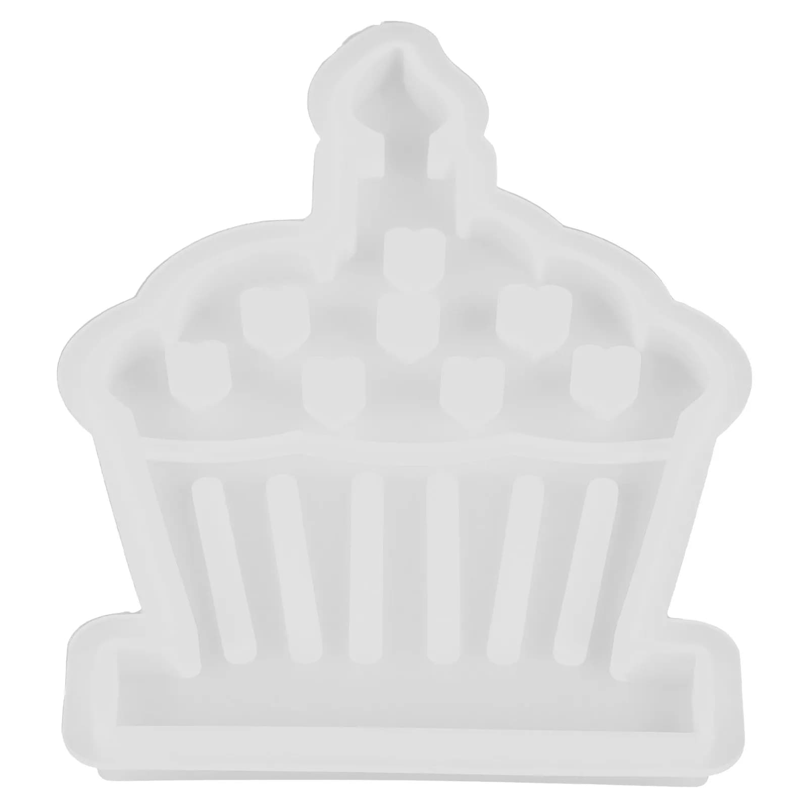 Stampo in Silicone a Forma di Torta per Candele Profumate, Sapone, Cubetti di Ghiaccio - Strumento Flessibile Riutilizzabile per lo Smontaggio