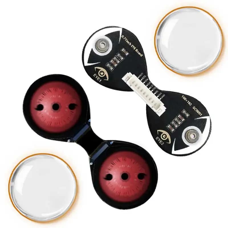 Dual 0.67 inch electronic round LCD display for Arduino Raspberry Pi ESP32 Pico ST