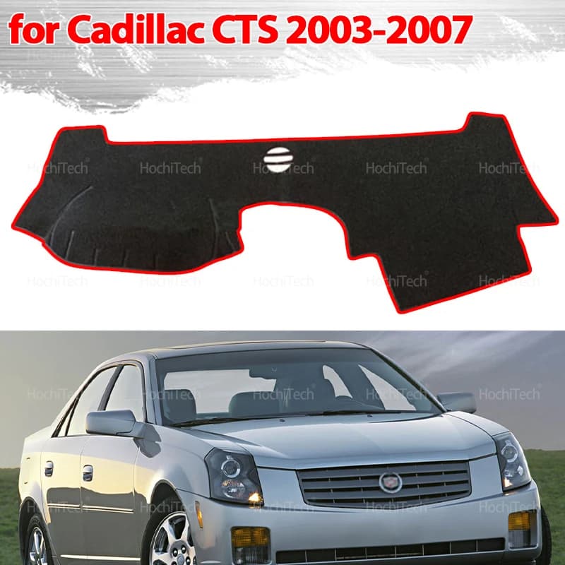 Auto Cruscotto Copertura Dash Zerbino per Cadillac CTS 2003-2007 Pad Parasole Cuscino Protezione Solare Antiscivolo Anti-UV Accessori