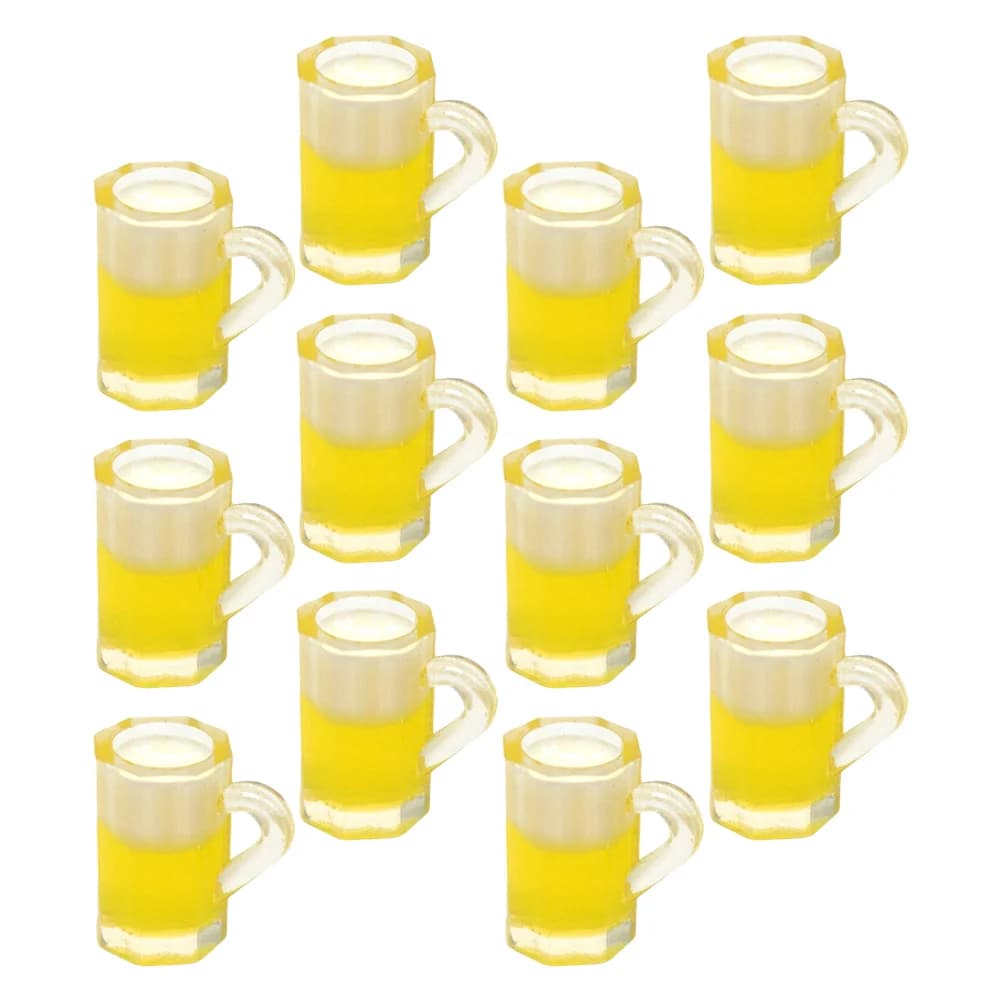 20 pezzi tazze da birra in miniatura mini tazze da birra realistiche mini accessori per la casa vetreria bicchieri articoli da bar da cucina