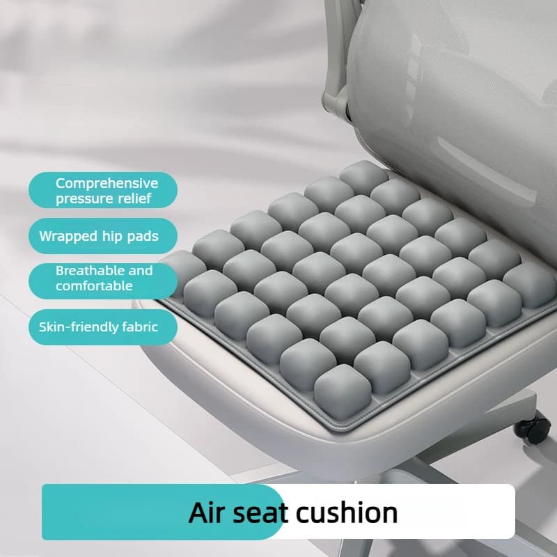 Cuscino Ergonomico Gonfiabile a Pressione | Supporto per il sollievo dalla pressione per ufficio, auto e aereo, tessuto in lycra traspirante e antiscivolo