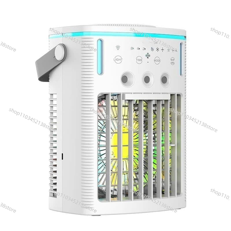 Ventilatore di refrigerazione del serbatoio dell'acqua da 1 litro Camera da letto domestica Piccolo ventilatore del condizionatore d'aria a spruzzo freddo Ventilatore elettrico a vento grande