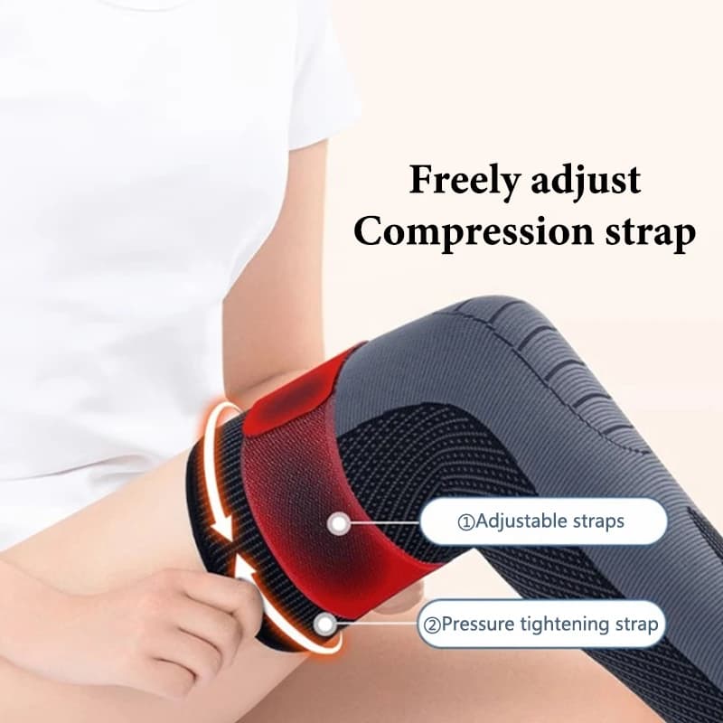 Nuovi Supporti per Ginocchia con Protezione e Compressione, Fascia Lunga con Artemisia per Sollievo dall'Artrite, Ginocchiera Sportiva per Corsa