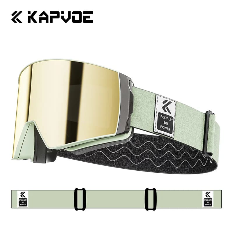 KAPVOE Occhiali da sci Occhiali da neve Uomo UV400 Anti-appannamento Occhiali da sci Motoslitta Outdoor Inverno Sci Sport Snowboard Accessori