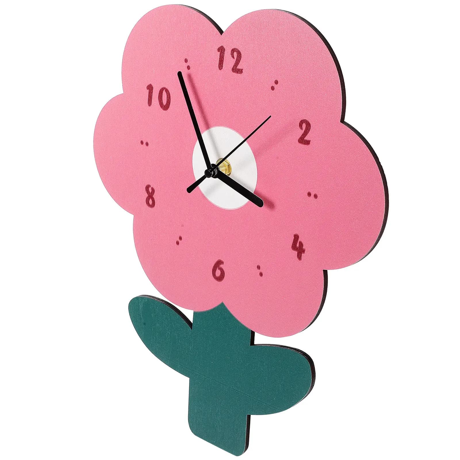 Wall Clock in Flower Shape, Silent Design, Home Decorative, Office, Bedroom, Silent Wall Clock Without Ticking