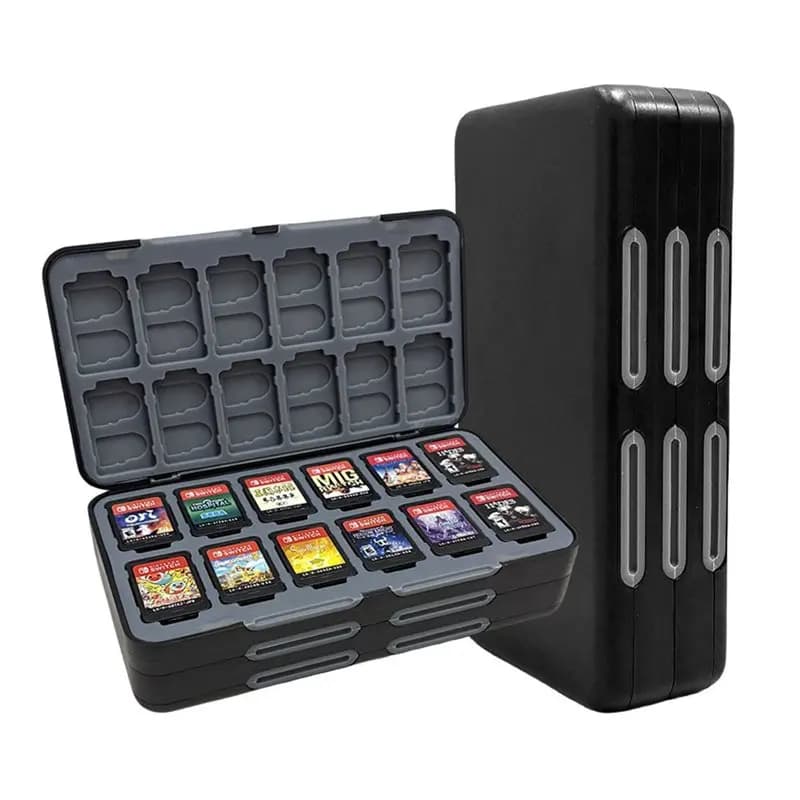 Custodia Protettiva AS95-72 per Schede di Gioco Nintendo Switch/Switch 2 - Scatola Porta Cartucce e Accessori