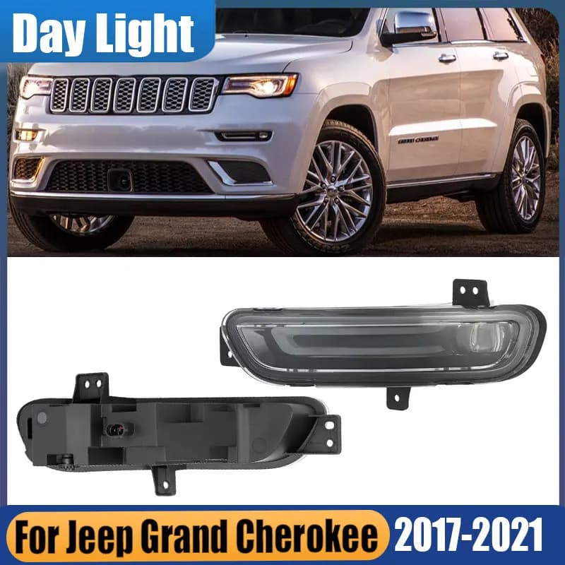 68273052AC 68273053AC Per Jeep Grand Cherokee 2017 2018 2019-2021 Auto LED Luce Diurna Fendinebbia Fendinebbia DRL Fari