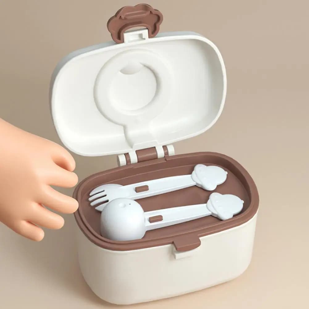 380/550ML Scatola di immagazzinaggio portatile per latte in polvere Dispenser di formule per bambini a prova di perdite Contenitore di stoccaggio di snack per alimenti sigillato da viaggio all'aperto