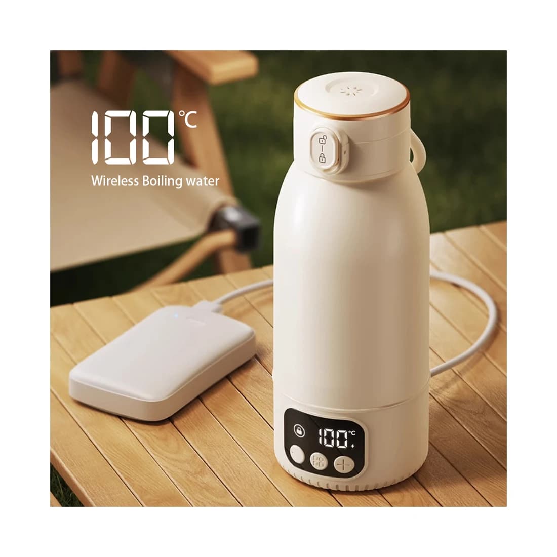 2025 New Upgrade Wireless Boiling Water Fast Heating Baby Bottle Warmer Travel Baby Milk Bottle Warmer Portable Milk Warmer
