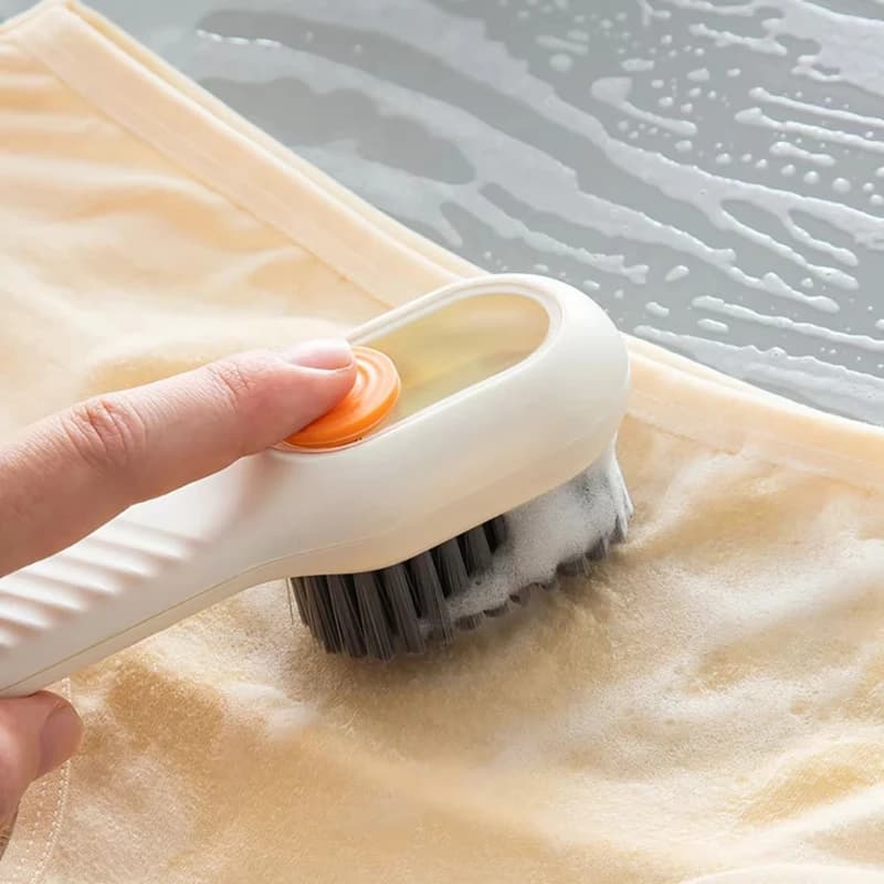 1/2 pezzi spazzola per pulizia multifunzionale tipo push spazzola per scarpe a setole morbide scarpe non infortose vestiti scarpe spazzola per la pulizia della casa