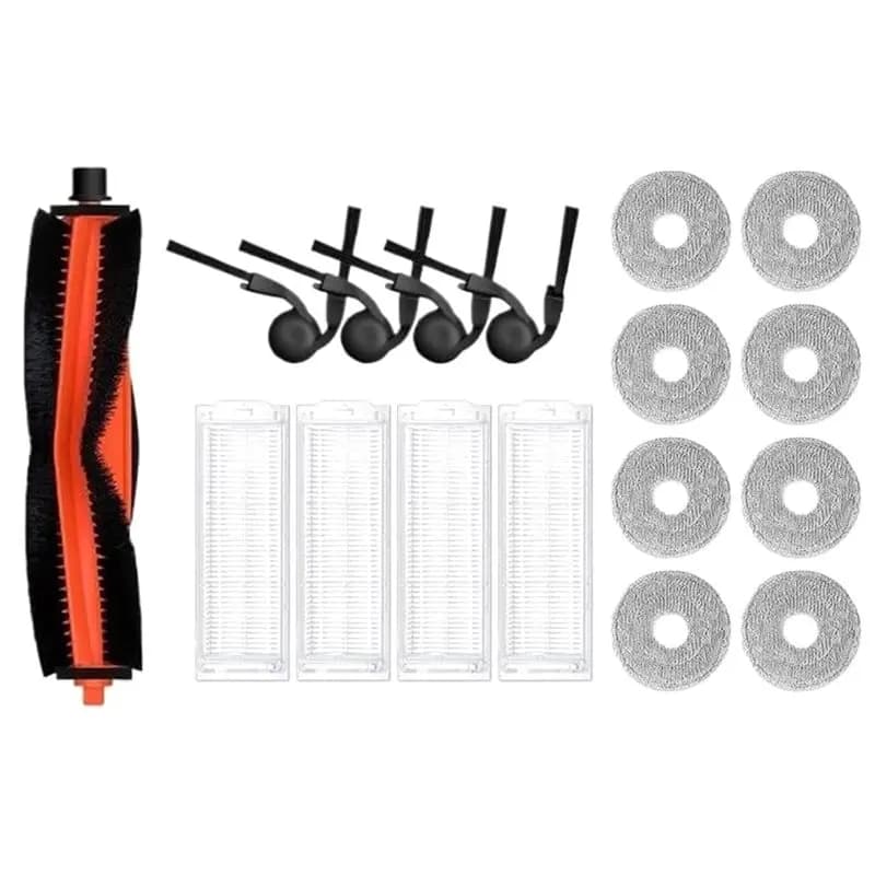 【Great Sale】For S40 Pro& OV71GL Replacement Accessories:Main Brush, Side Brushes, HEPA Filter, Mop Cloth Vacuum