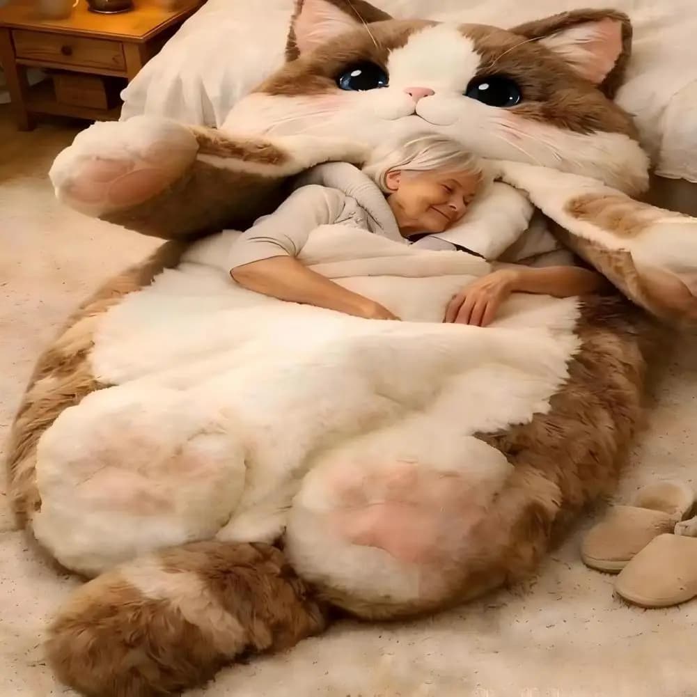 Sacco a Pelo per Adulti in Peluche, Modello a Busta, Tappetino per Pisolino, per Casa, Viaggi, Campeggio, per Uomini e Donne, Monkey