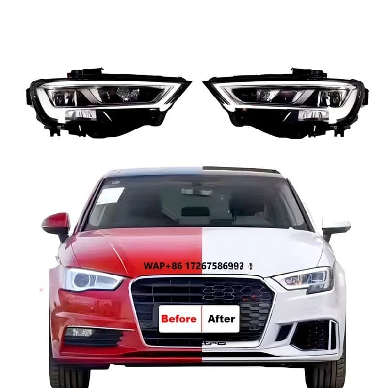 Produttore Professionale di Fari LED per Auto, Gruppo Fari LED per A3 2013 Aggiornato al 2017, Conversione da Vecchio a Nuovo Modello