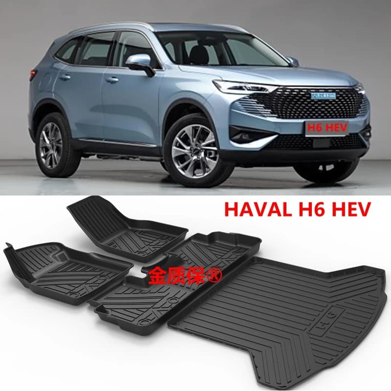 Utilizzare per il 2023 HAVAL H6 HEV tappeto per auto per tutte le stagioni H6 HEV tappetino per bagagliaio tappetino per bagagliaio Set completo Trim adatto per H6 HEV tappetino impermeabile