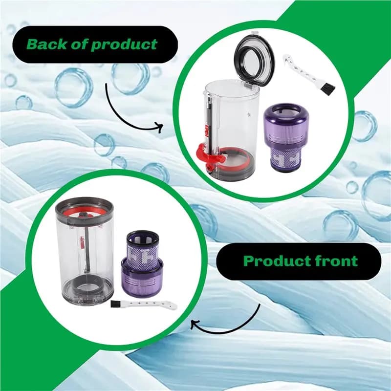 A84X-Replacement Dustbin And Filter For Dyson V11 V15 SV14 SV15 SV22 Vacuum Cleaner Accessory Dust Collection Bucket
