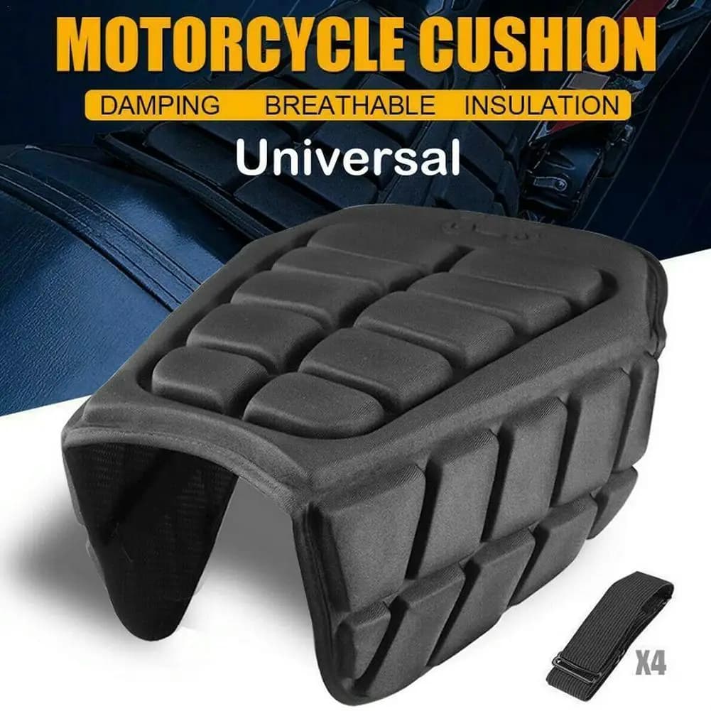 3D Comfort Gel Seat Bearing for Motorcycle Universal Motorcycle Seat Cover with Solar Protection Shock Absorption
