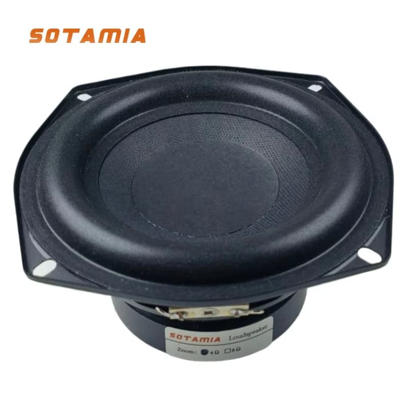 SOTAMIA 1 Pezzo Subwoofer Audio da 5,25 Pollici 4 Ohm 50W Super Bass Altoparlante per Musica Domestica DIY Hifi Altoparlante Bluetooth da Scaffale