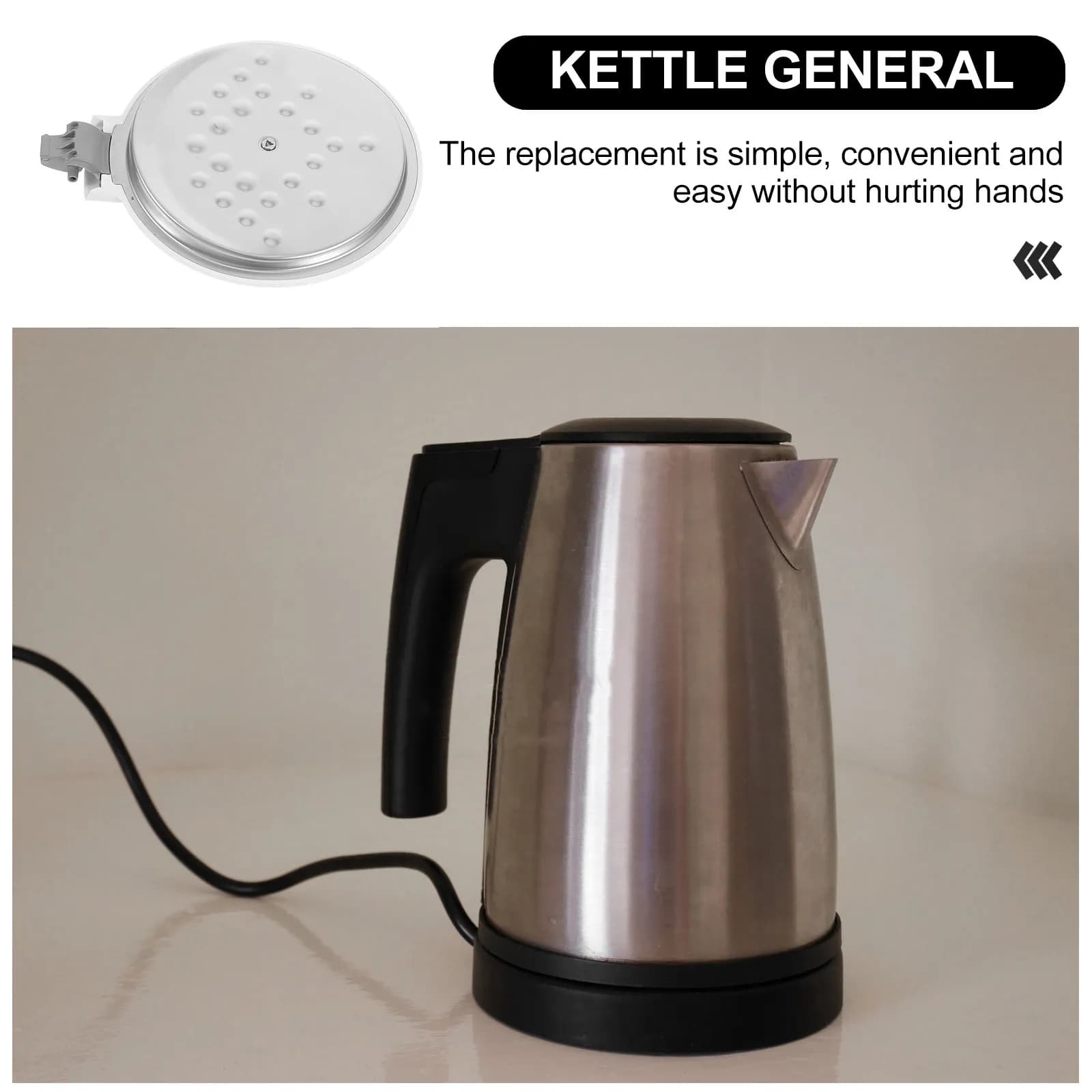 Electric Kettle Accessories Replacement Lid for MKHJ1505 MKHJ1705 Tight Seal Material Easy Installation Pot Lid Cover