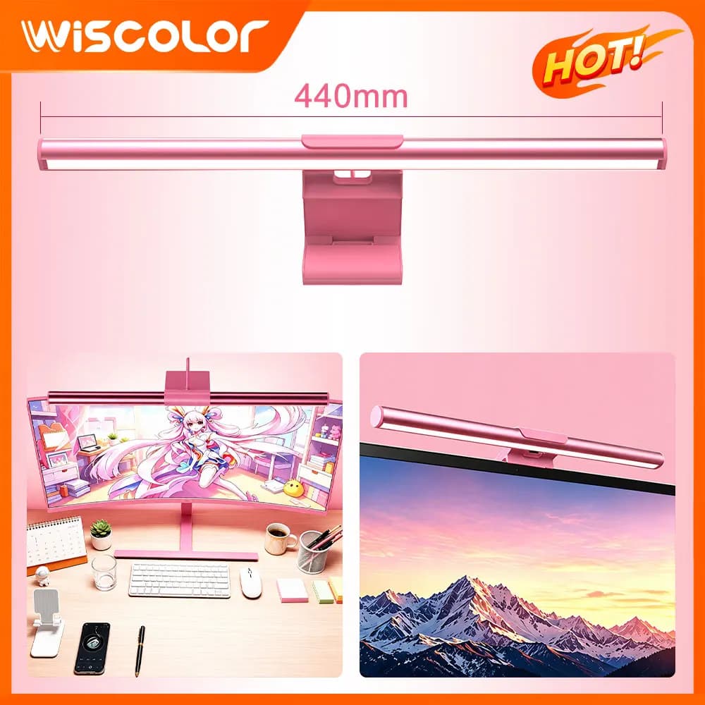 Monitor Light Bar Led Lights Smart Wifi RGB Dimmable Setup Gaming Accessories Cute Room Decor Lightbar Remote Control Desk Lamp
