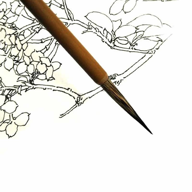 [YU]3pcs/set Hair Brush Weasel Pen Hook Line Paint Brush Chinese Calligraphy Brush