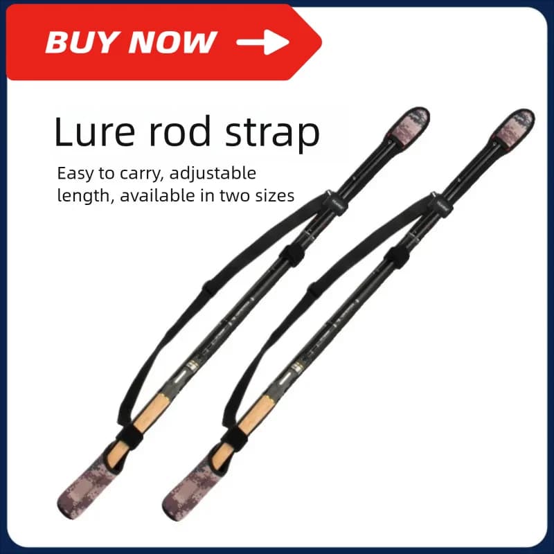 Set di cinghie per aste per esche portatili, protezione per aste in velcro, copertura per aste regolabile, fascette per aste, custodia