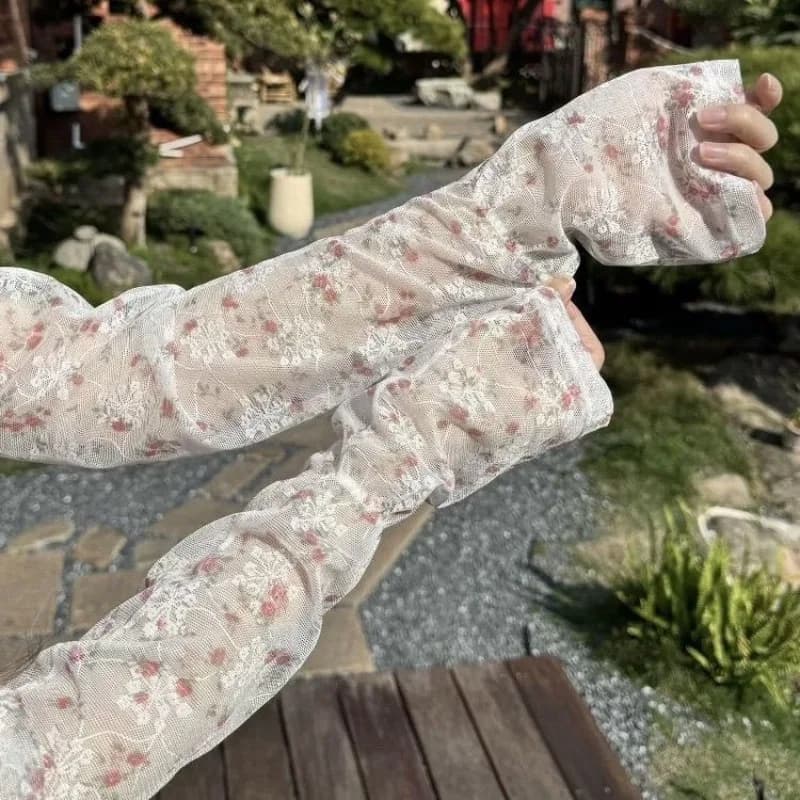 Loose Fit Thin Breathable UV Sun Protection Arm Sleeves Summer Driving Cycling Cooling Gloves Lightweight Arm Covers for Outdoor