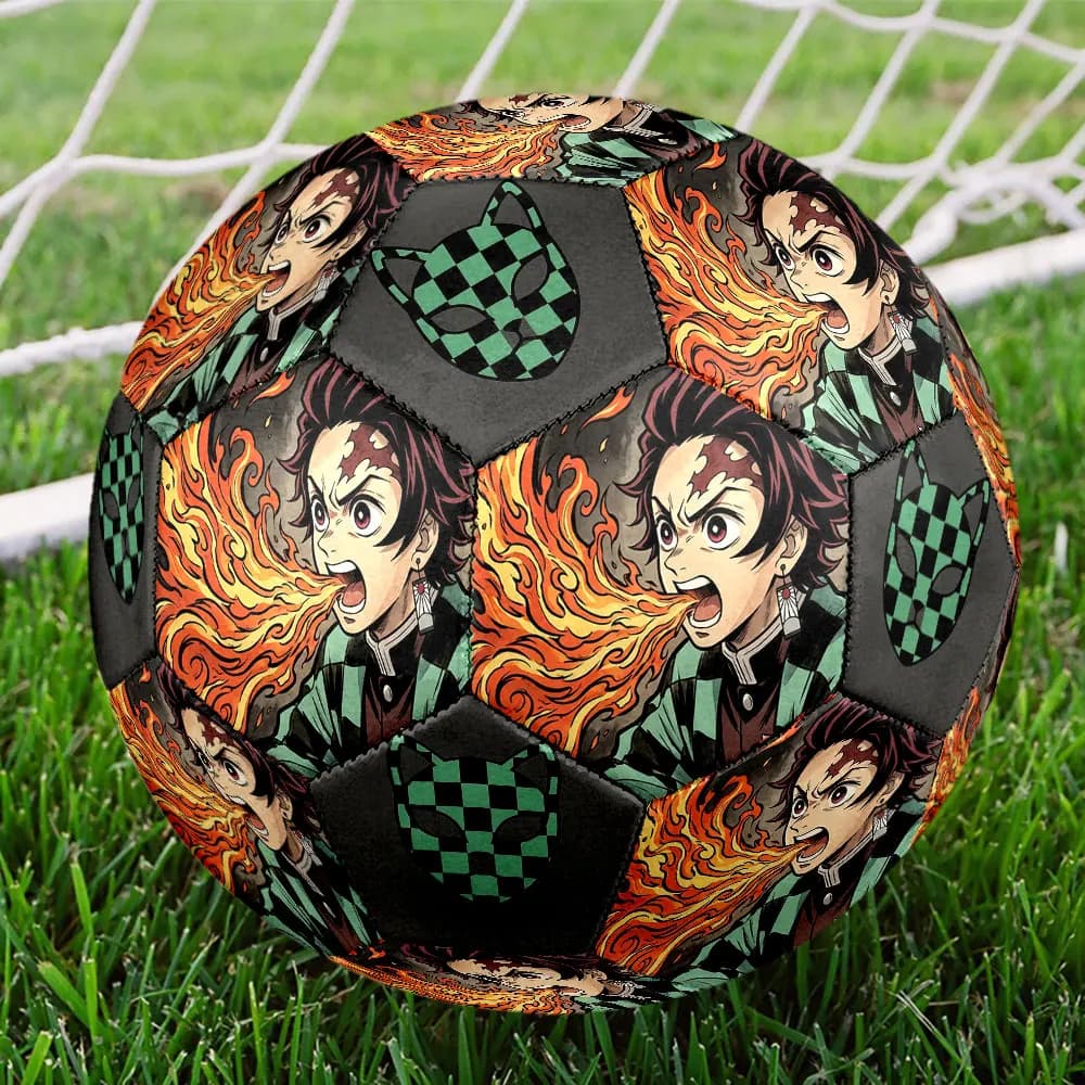 1pc Demon Slayer Kimetsu no Yaiba Soccer Ball Football Size 5 Outdoor Football Fashion Team Training Gift Choice HE21